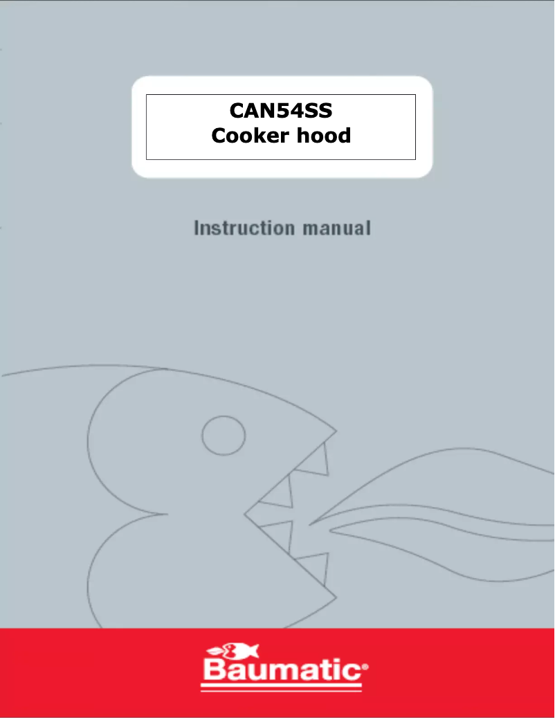 First page image of the manual for CAN54SS