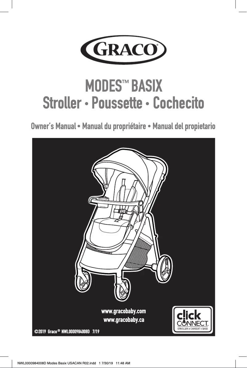 Page 1 of the manual User Manual Graco Modes Basix