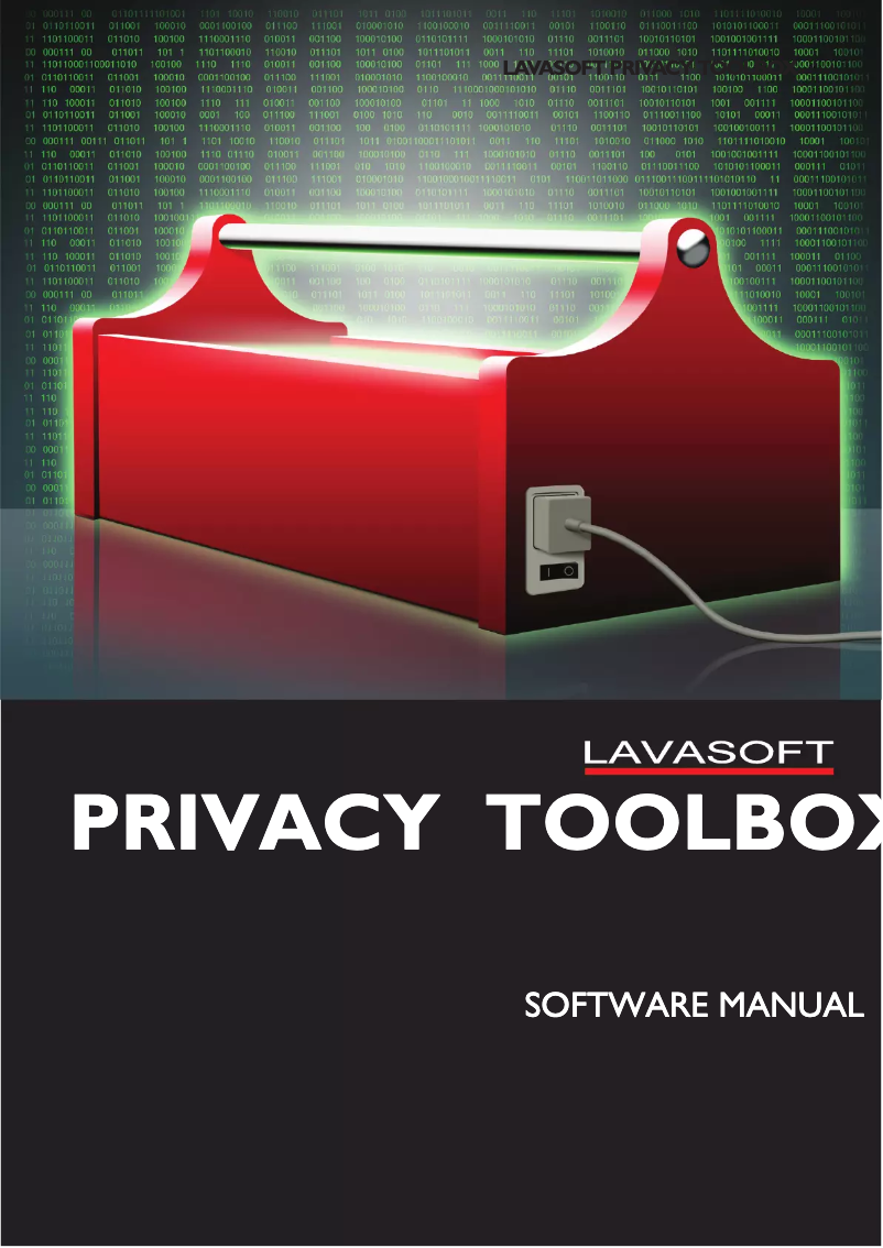 Page 1 de la notice Manuel utilisateur Lavasoft Privacy Toolbox