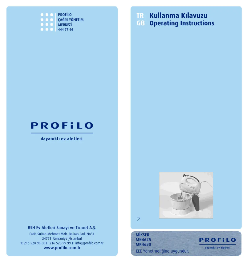 First page image of the manual for MK4630