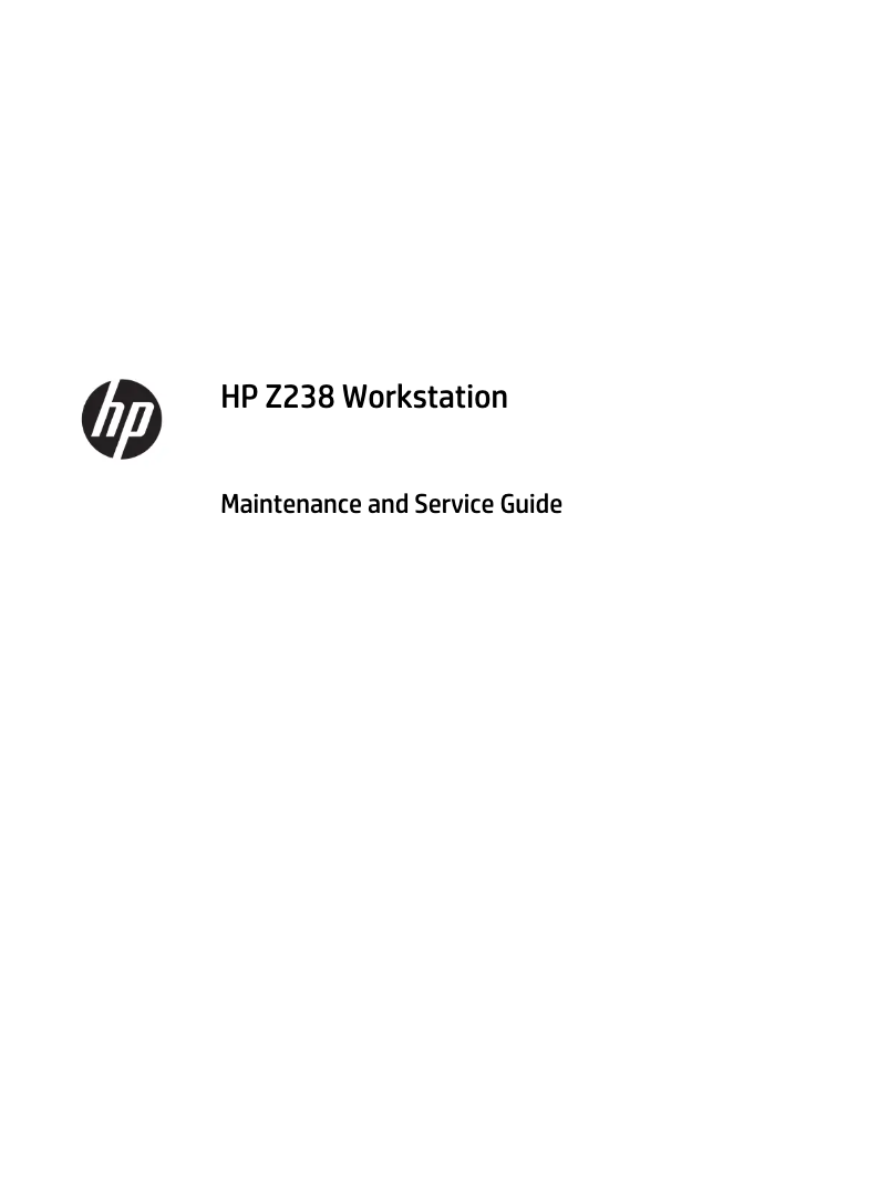 First page image of the manual for Z238‎