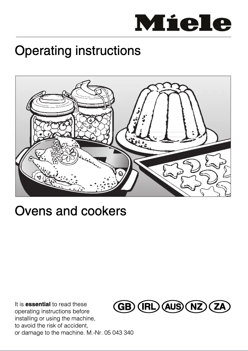 Page 1 of the manual User Manual Miele H 265