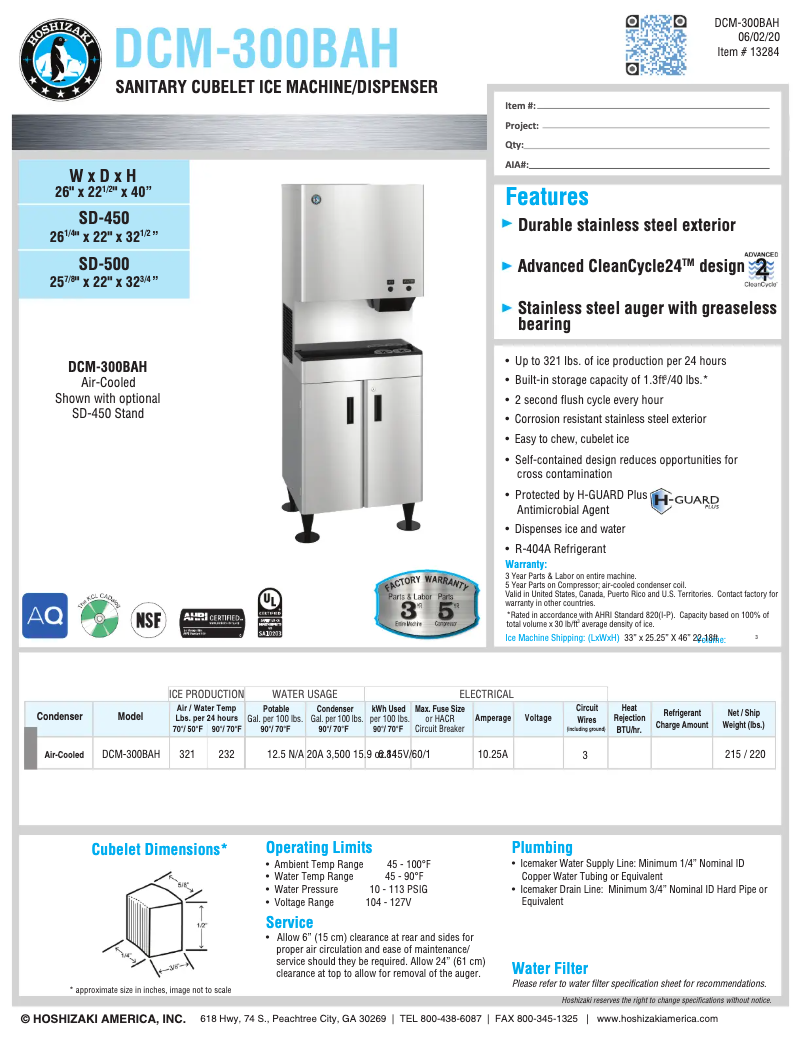 First page image of the manual for DCM-300BAH