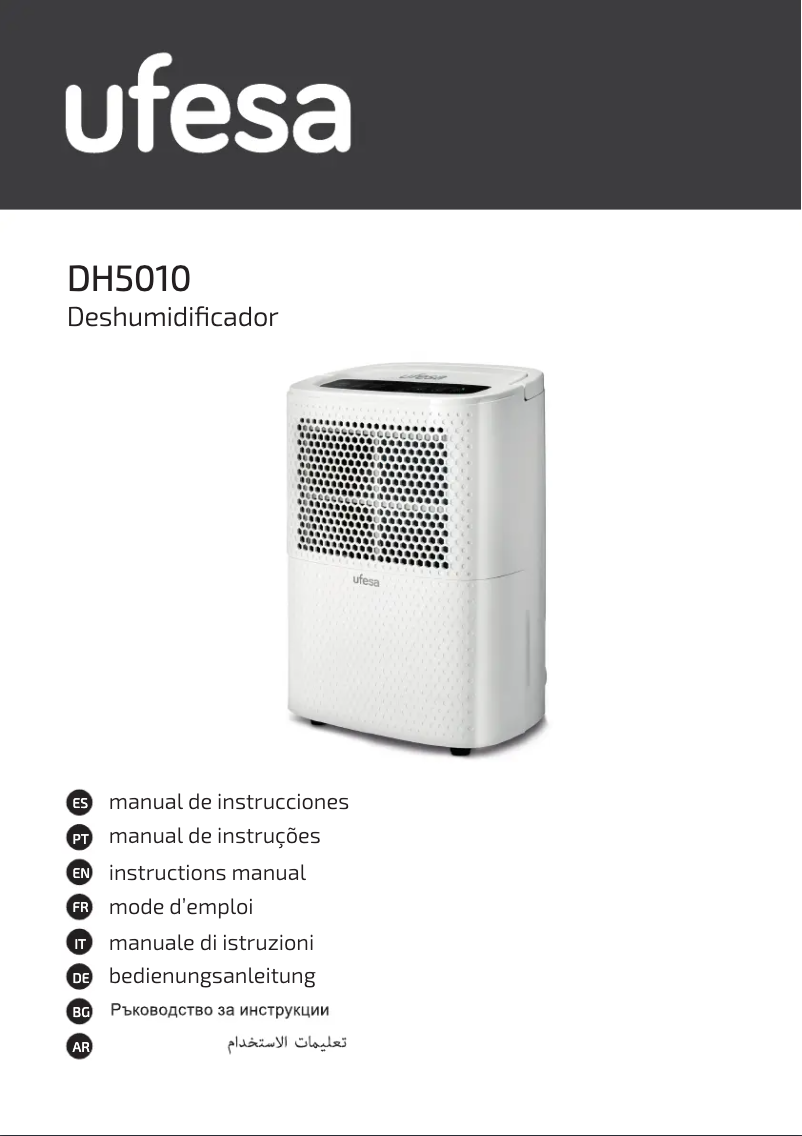 Page 1 of the manual User Manual Ufesa DH5010