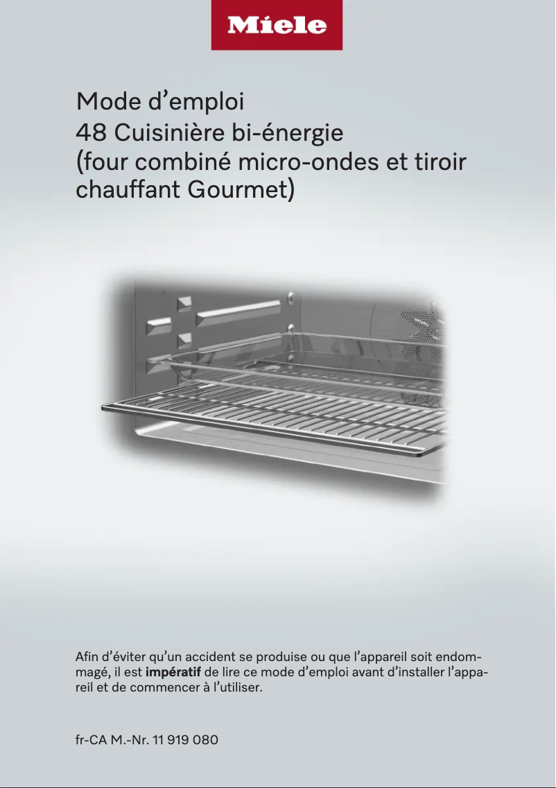 First page image of the manual for HR 1954-3 G DF