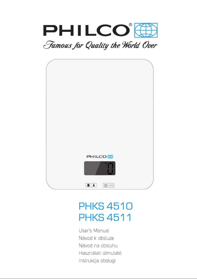 Page 1 of the manual User Manual Philco PHKS 4511