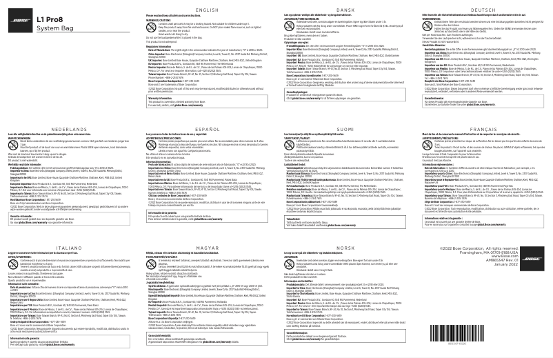 First page image of the manual for L1 Pro8