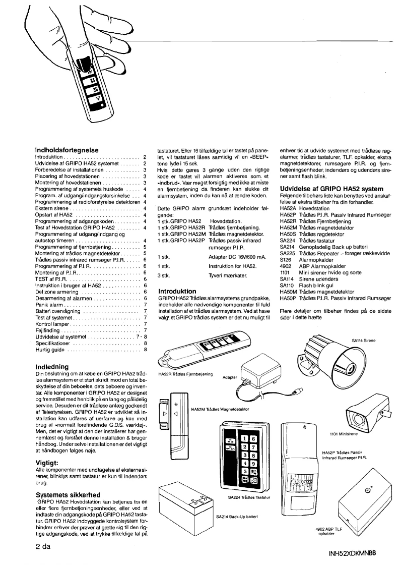 First page image of the manual for 5200