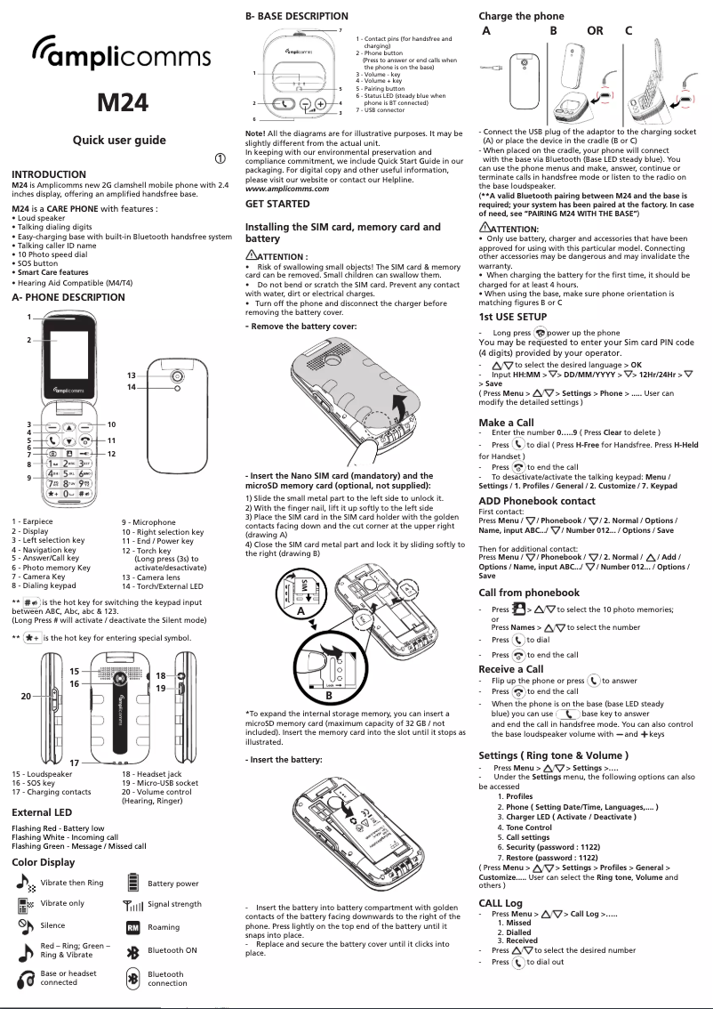 First page image of the manual for M24