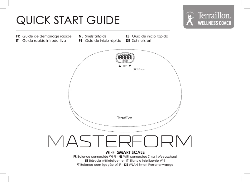 Page 1 of the manual User Manual Terraillon Master Form