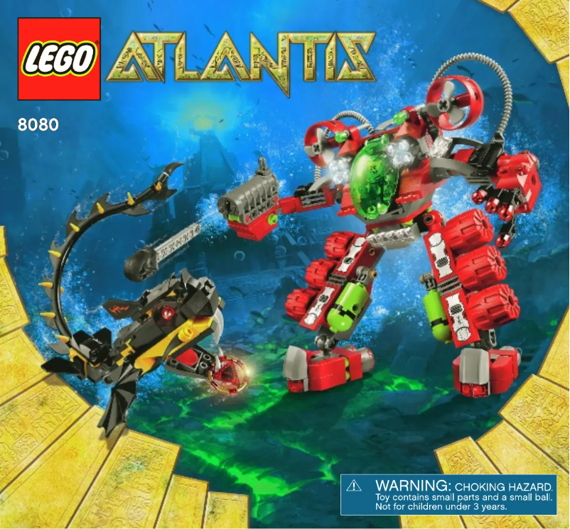 Page 1 of the manual User Manual Lego Atlantis 8080