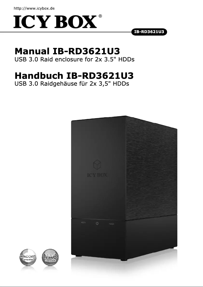 First page image of the manual for IB-RD3621U3
