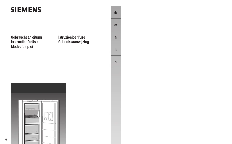 Page 1 of the manual User Manual Siemens GS30DN10