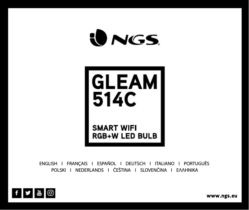 First page image of the manual for Gleam 514C