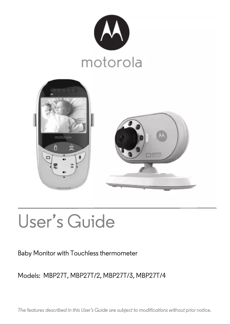 Page 1 of the manual User Manual Motorola MBP27T-2
