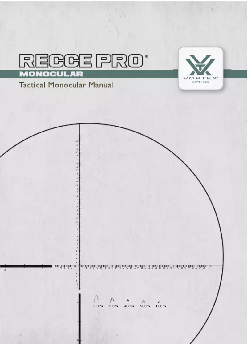 First page image of the manual for Recce