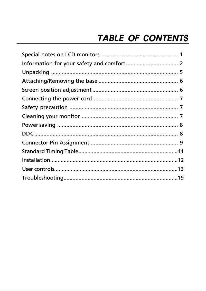 Page 1 of the manual User Manual Acer G245HQL