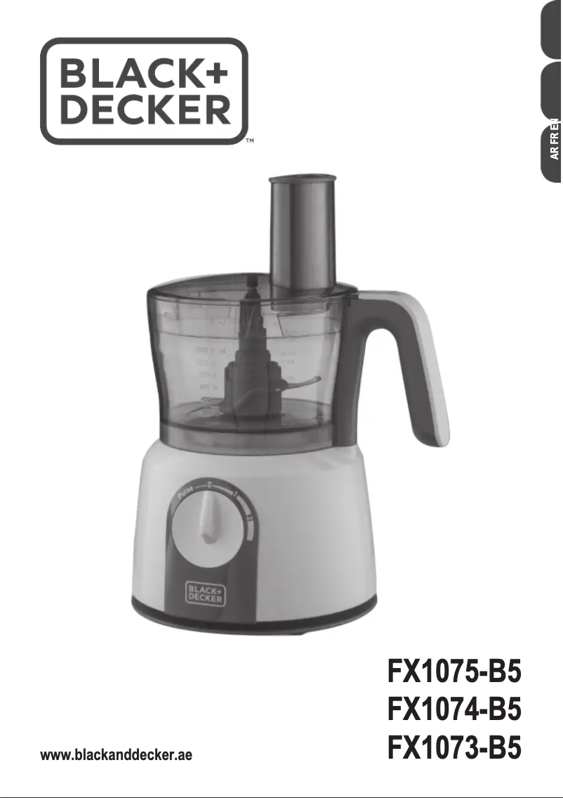 Page 1 of the manual User Manual Black & Decker FX1075