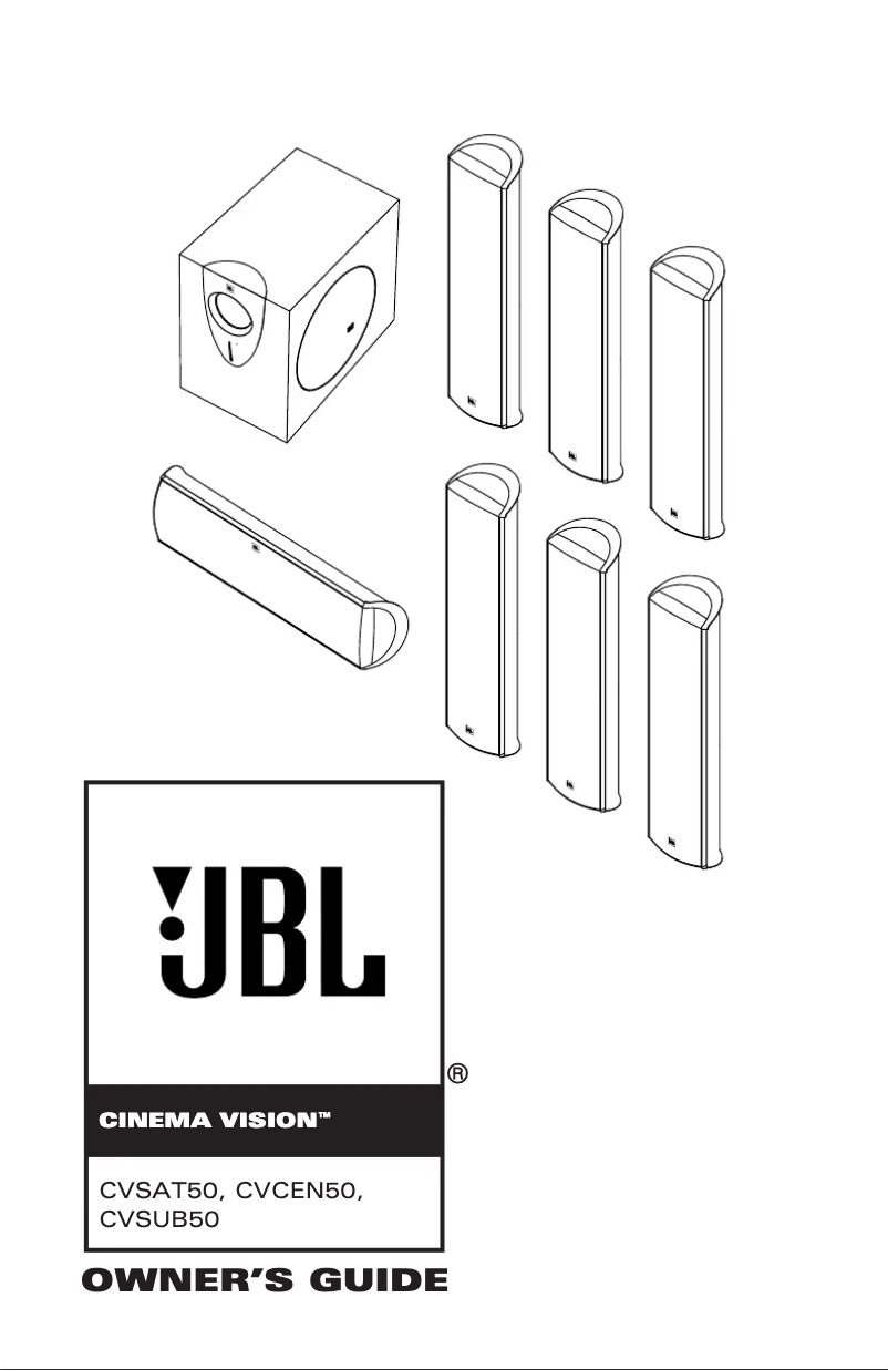 First page image of the manual for Cinema Vision CVSAT50