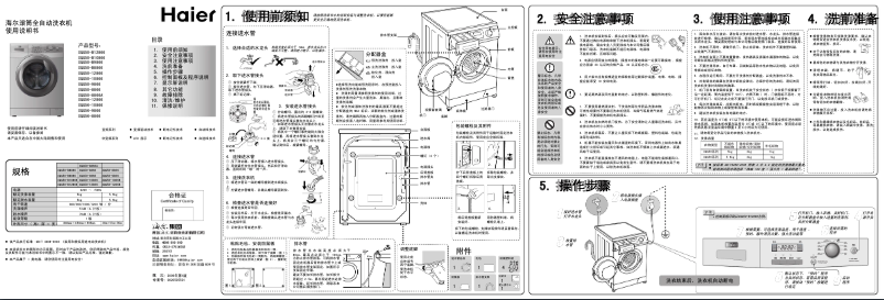 Page 1 of the manual User Manual Haier XQG56-12866