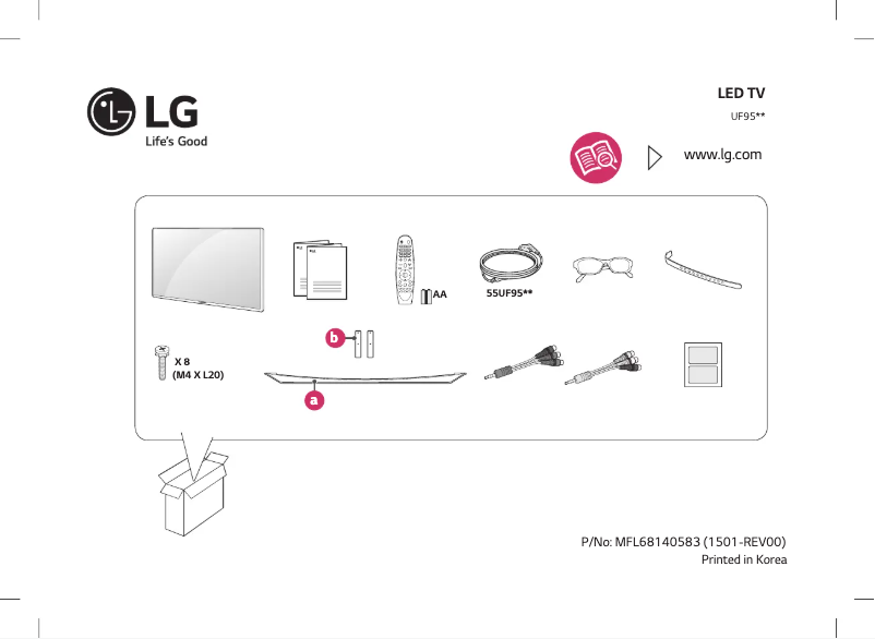 Page 1 of the manual User Manual LG 65UF950Y