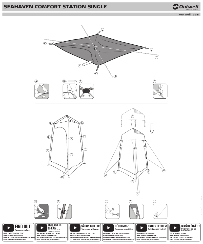 Page 1 of the manual User Manual Outwell Seahaven comfort station single