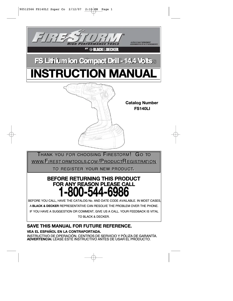 First page image of the manual for BCD704