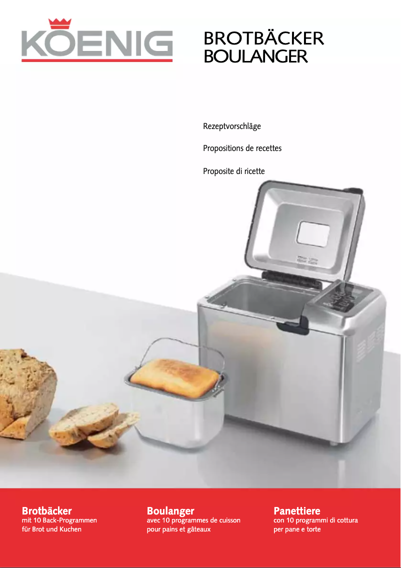 Page 1 of the manual User Manual Koenig Boulanger