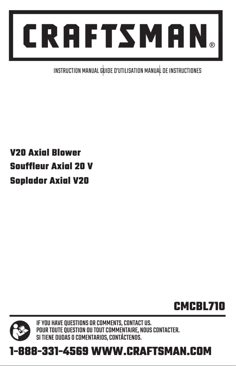 First page image of the manual for CMCBL710