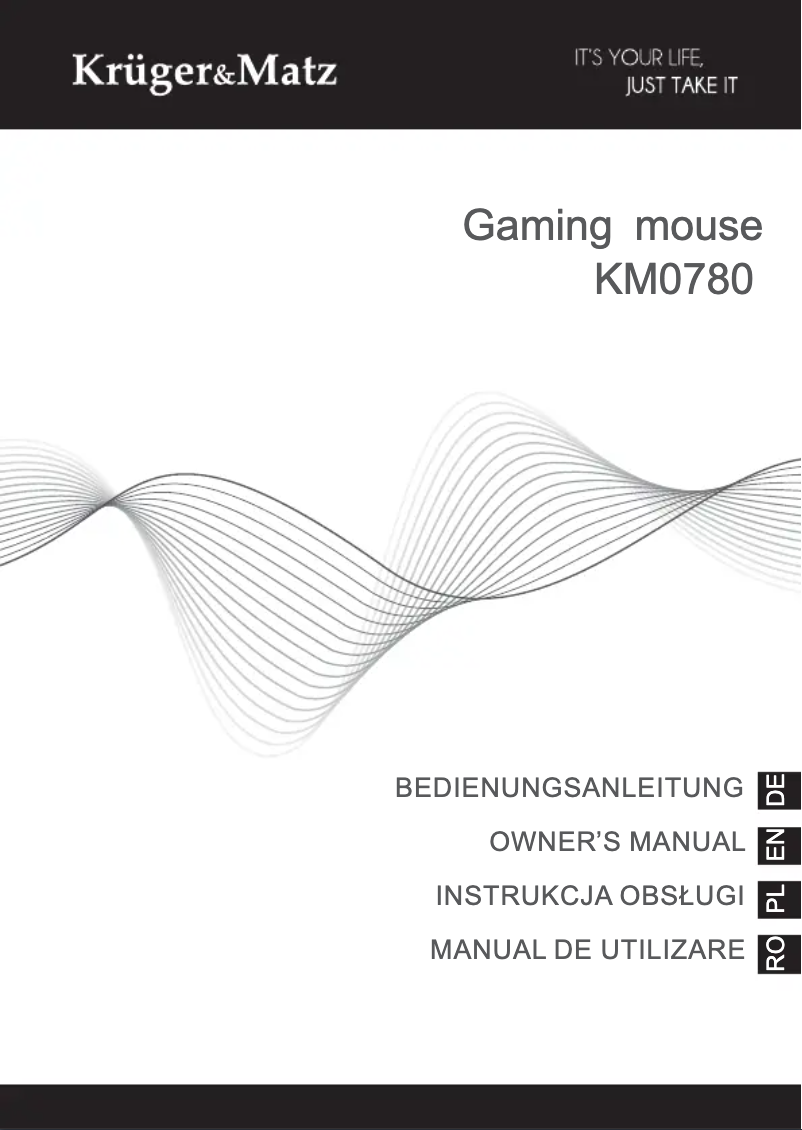 Page 1 of the manual User Manual Krüger&Matz KM0780