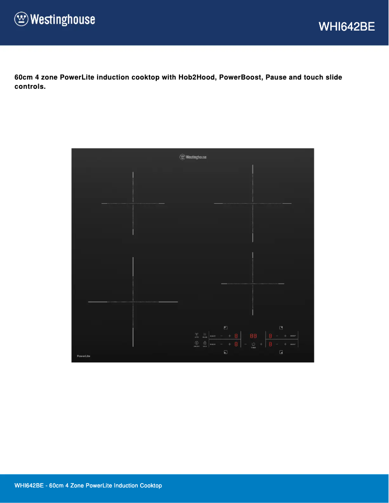 First page image of the manual for WHI642BE