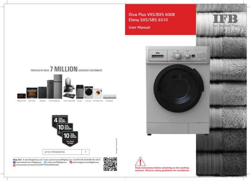 First page image of the manual for Elena SXS 6510