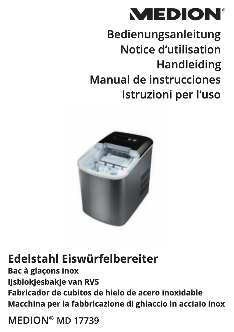 First page image of the manual for MD 17739