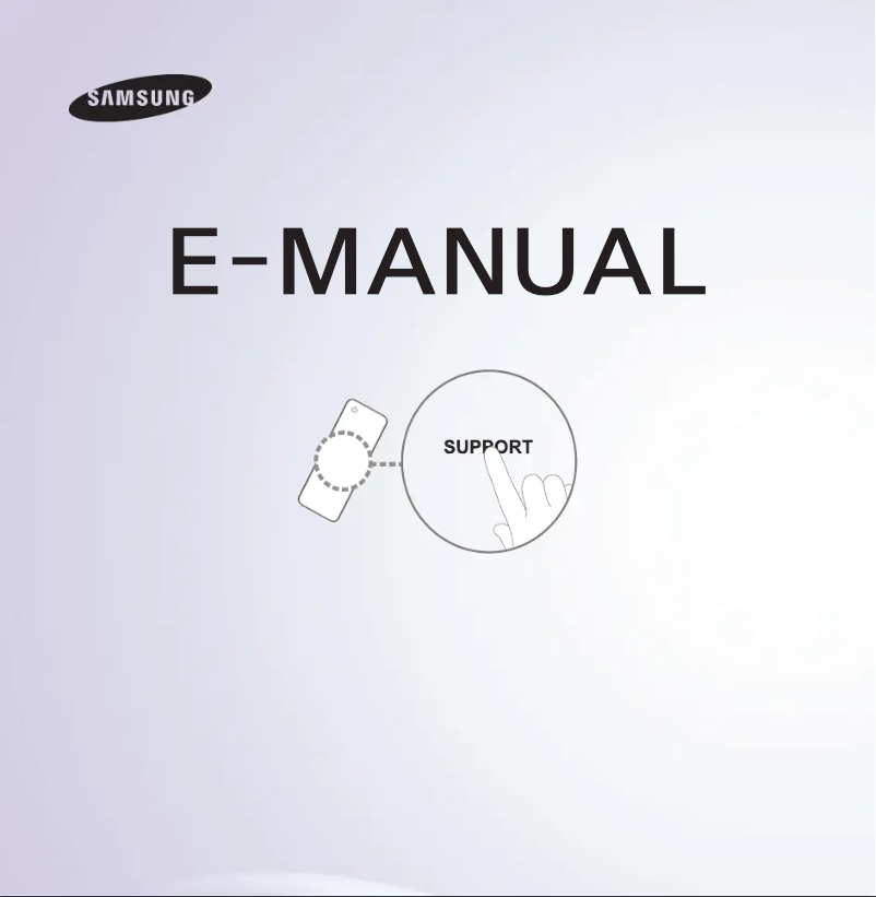 First page image of the manual for UN55ES6450F