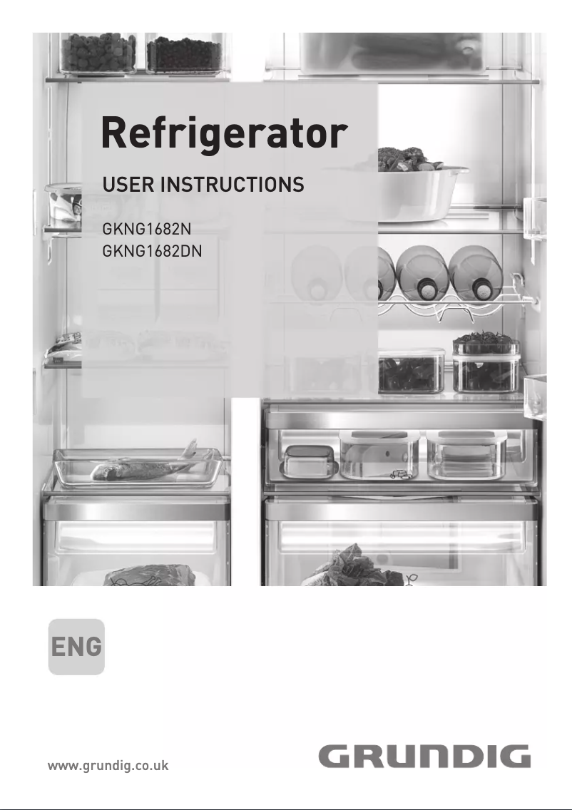 First page image of the manual for GKNG1682DN