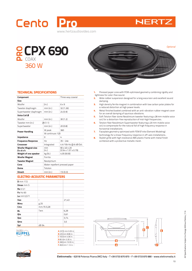 Image de la première page du manuel de l'appareil CPX 690