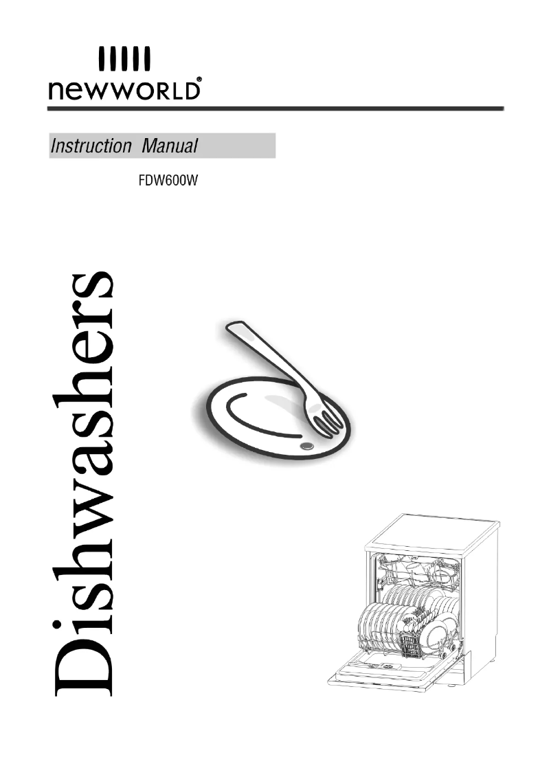 First page image of the manual for FDW600W