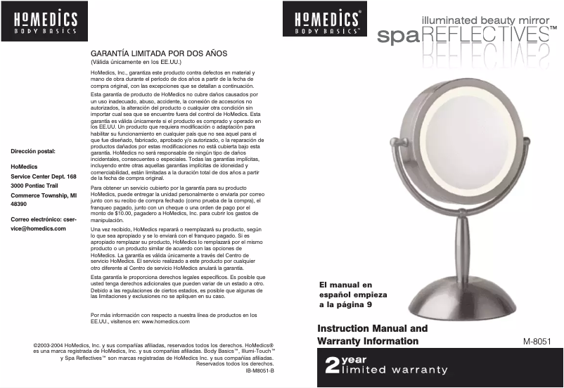 First page image of the manual for M-8051