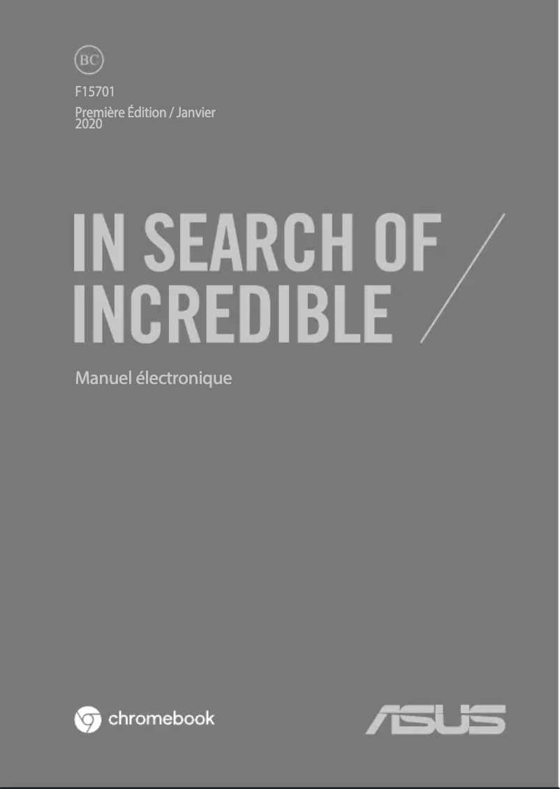 Page 1 of the manual User Manual Asus Chromebook Flip