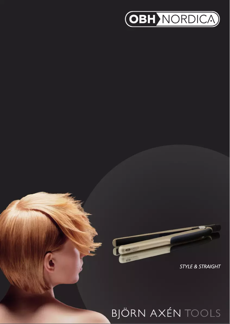 First page image of the manual for Style & Straight 3094