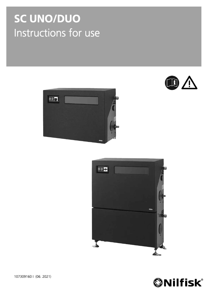 First page image of the manual for SC UNO 7P