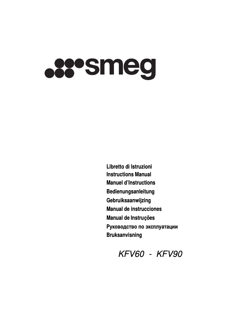 First page image of the manual for KFV90
