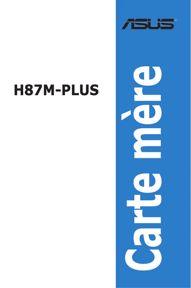 Page 1 of the manual User Manual Asus H87M-PLUS