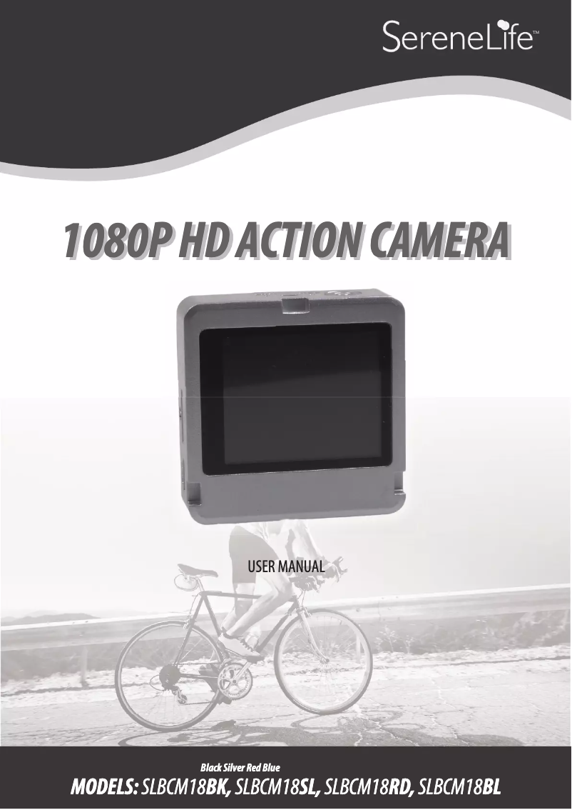 First page image of the manual for SLBCM18RD