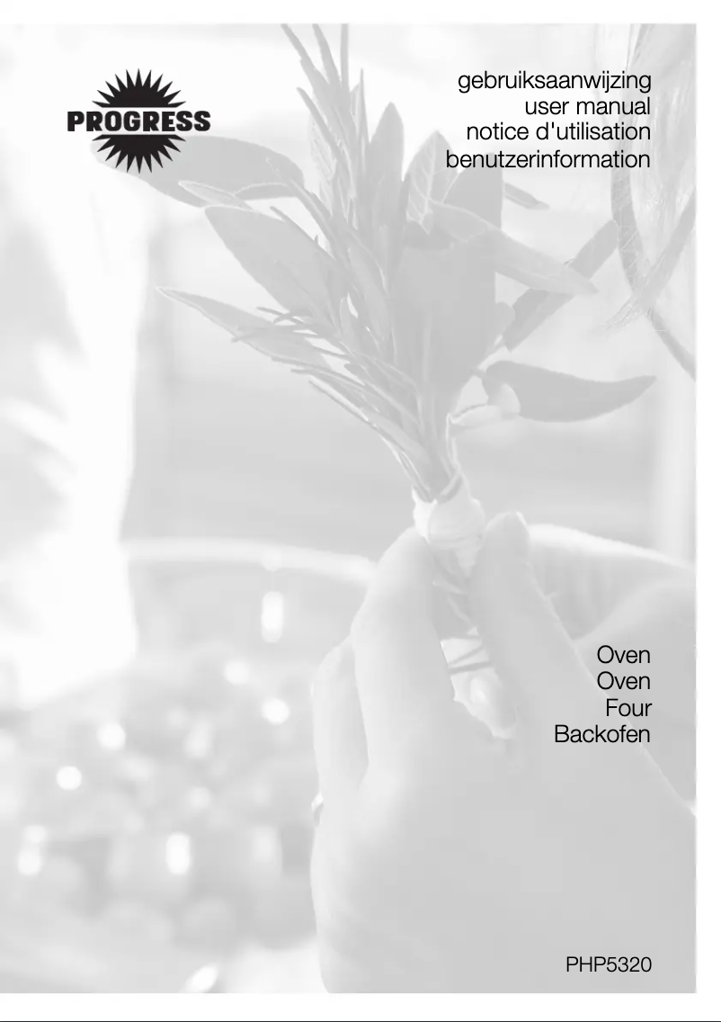 Page 1 of the manual User Manual Progress PHP5320