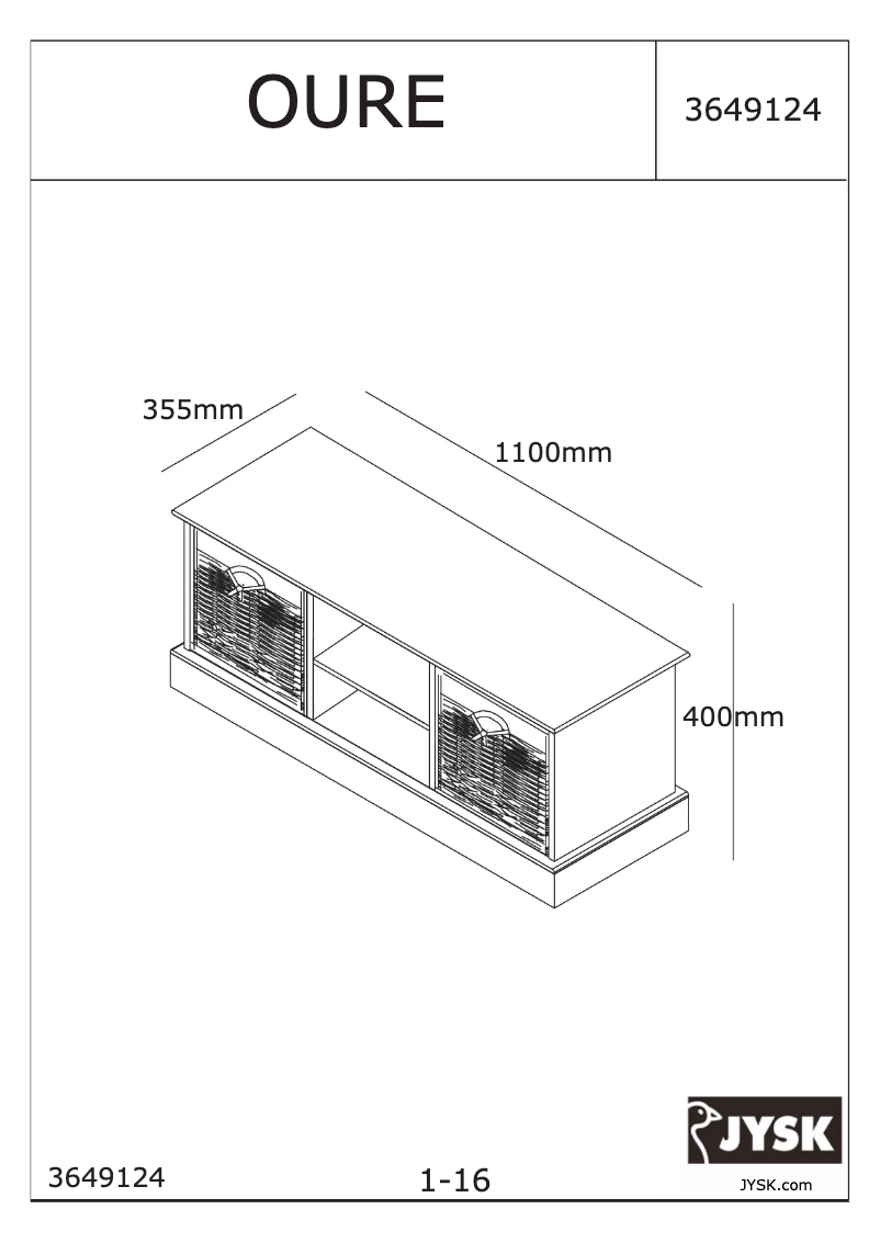 First page image of the manual for Oure