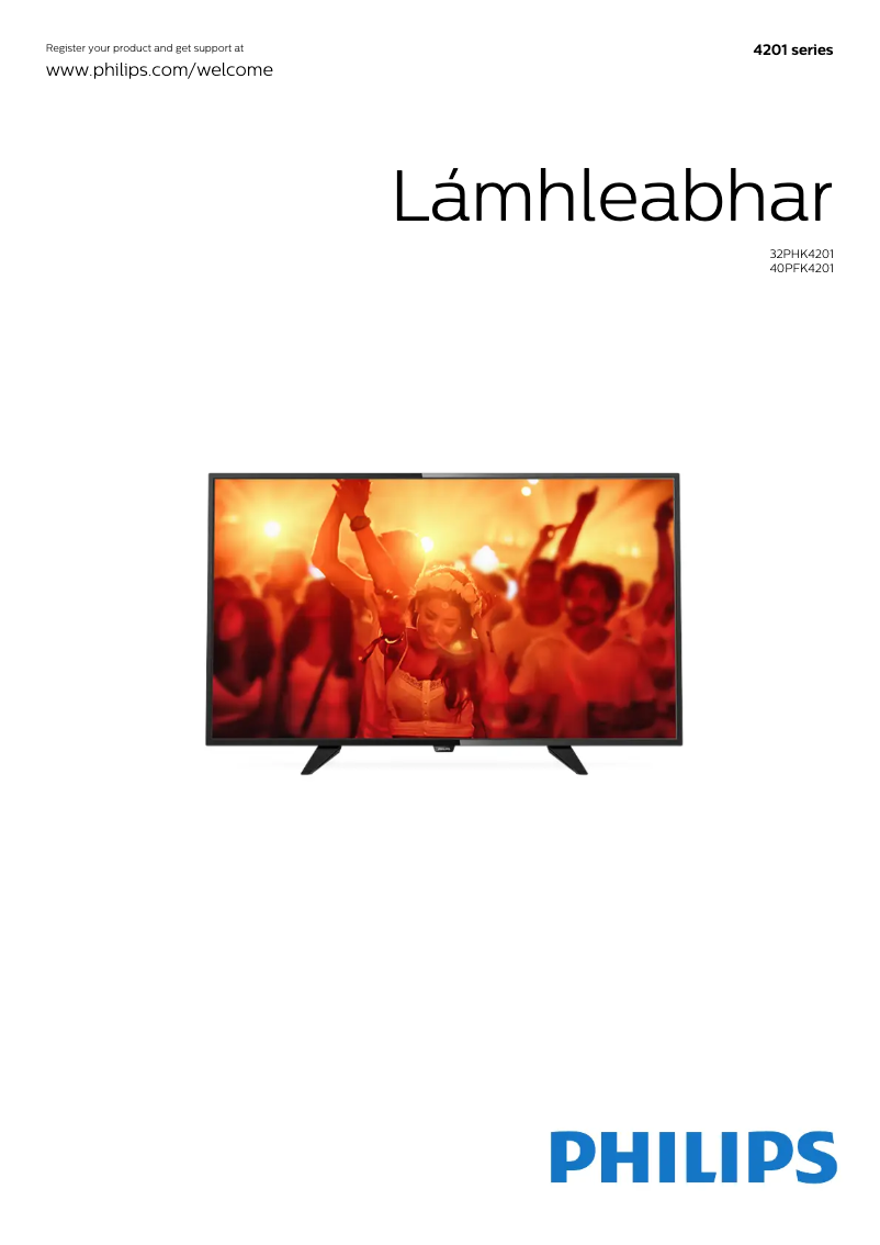 Page 1 of the manual User Manual Philips 4000 series 32PHK4201