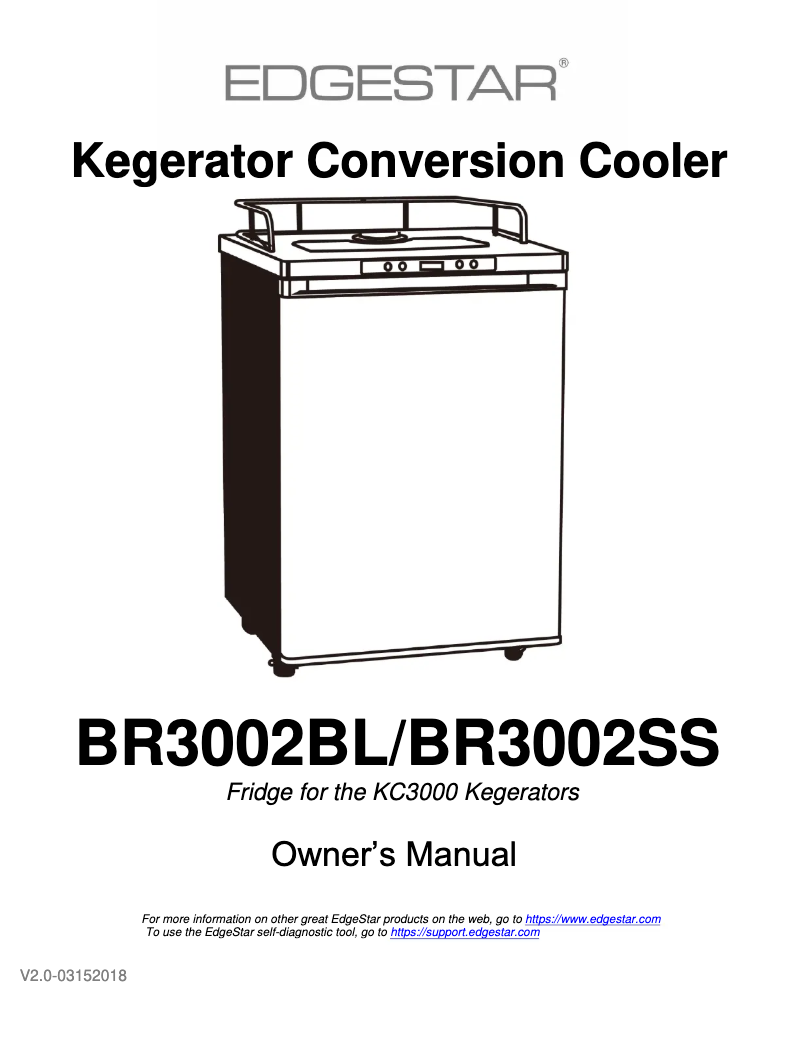 First page image of the manual for BR3002BL