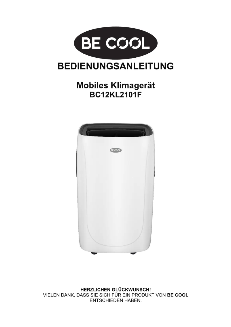 First page image of the manual for BC12KL2101F