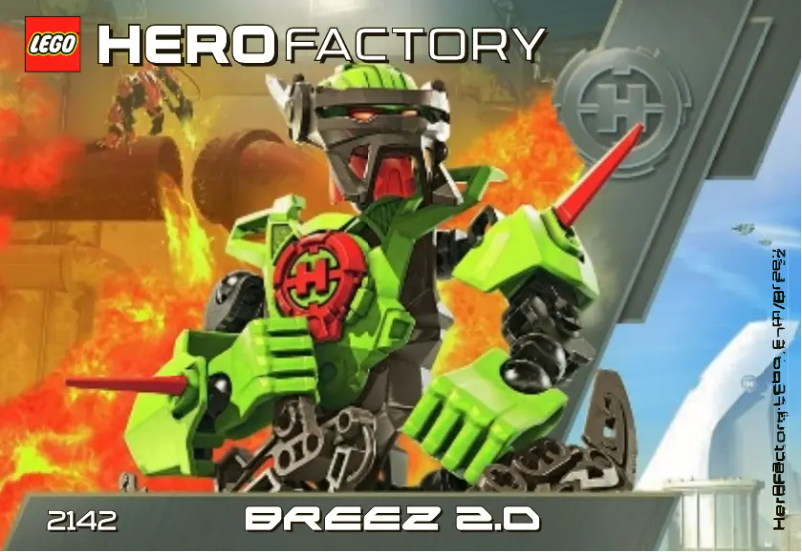 First page image of the manual for HERO Factory 2142